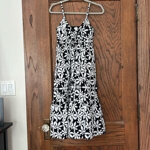 J Crew Petite Cotton Midi Floral Summer dress. Size 0P